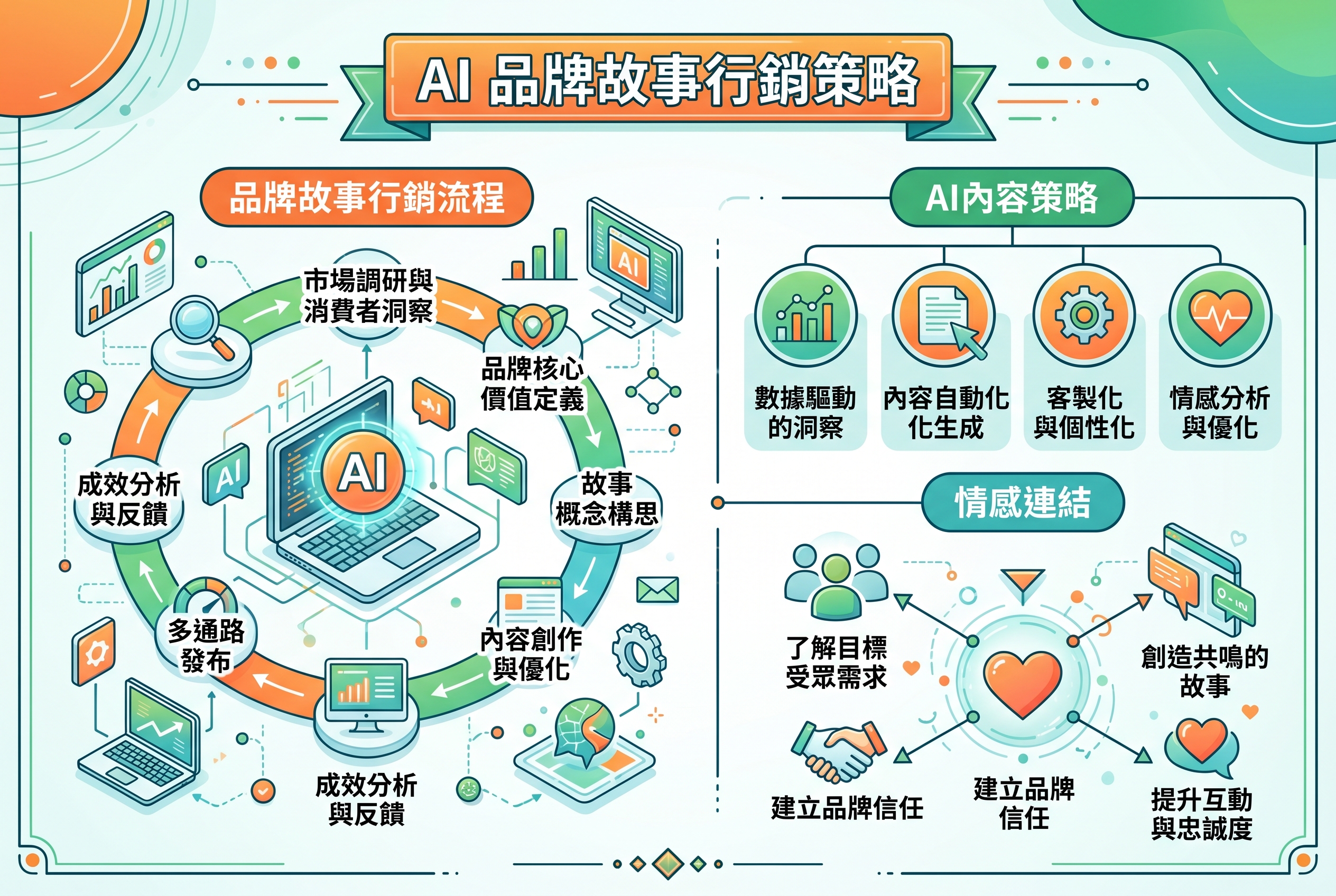 AI品牌故事行銷流程圖