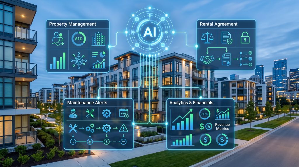 OpenClaw 在不動產管理的 AI 應用，涵蓋租賃管理、維修追蹤與財務報表