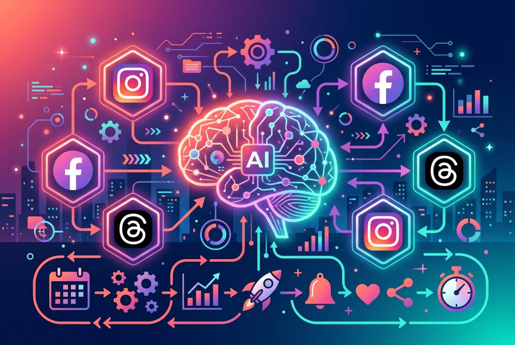 AI 社群經營自動化概念圖